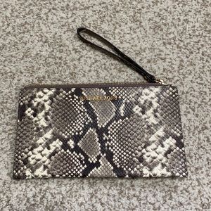 Michael Kors Bedford Snakeskin Wristlet